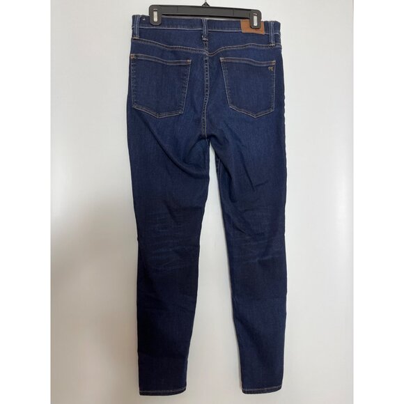 Madewell Womens 9" High-Rise Skinny Jeans Size 30 Dark Wash Denim - Picture 5 of 7